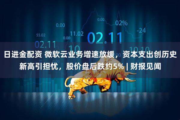 日进金配资 微软云业务增速放缓，资本支出创历史新高引担忧，股价盘后跌约5% | 财报见闻